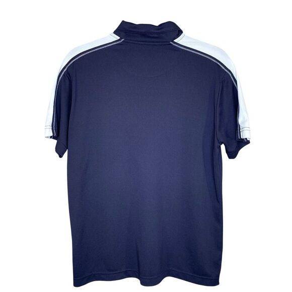 Tiger Brand Mens Navy Golf Polo Shirt Size Large Short Sleeve Lightweight - Picture 3 of 5